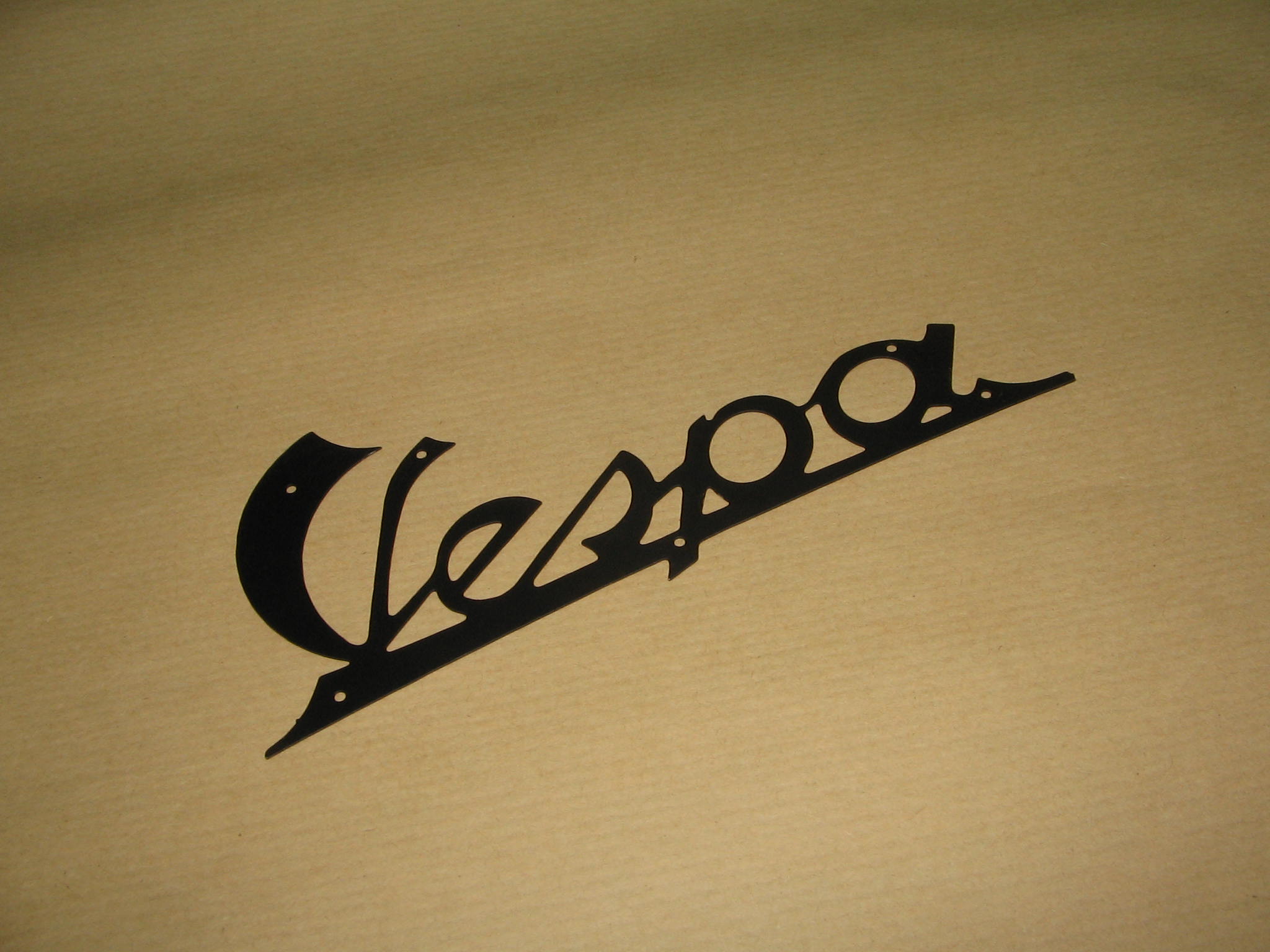 SCRITTA PER VESPA IN ALLUMINIO N.20499